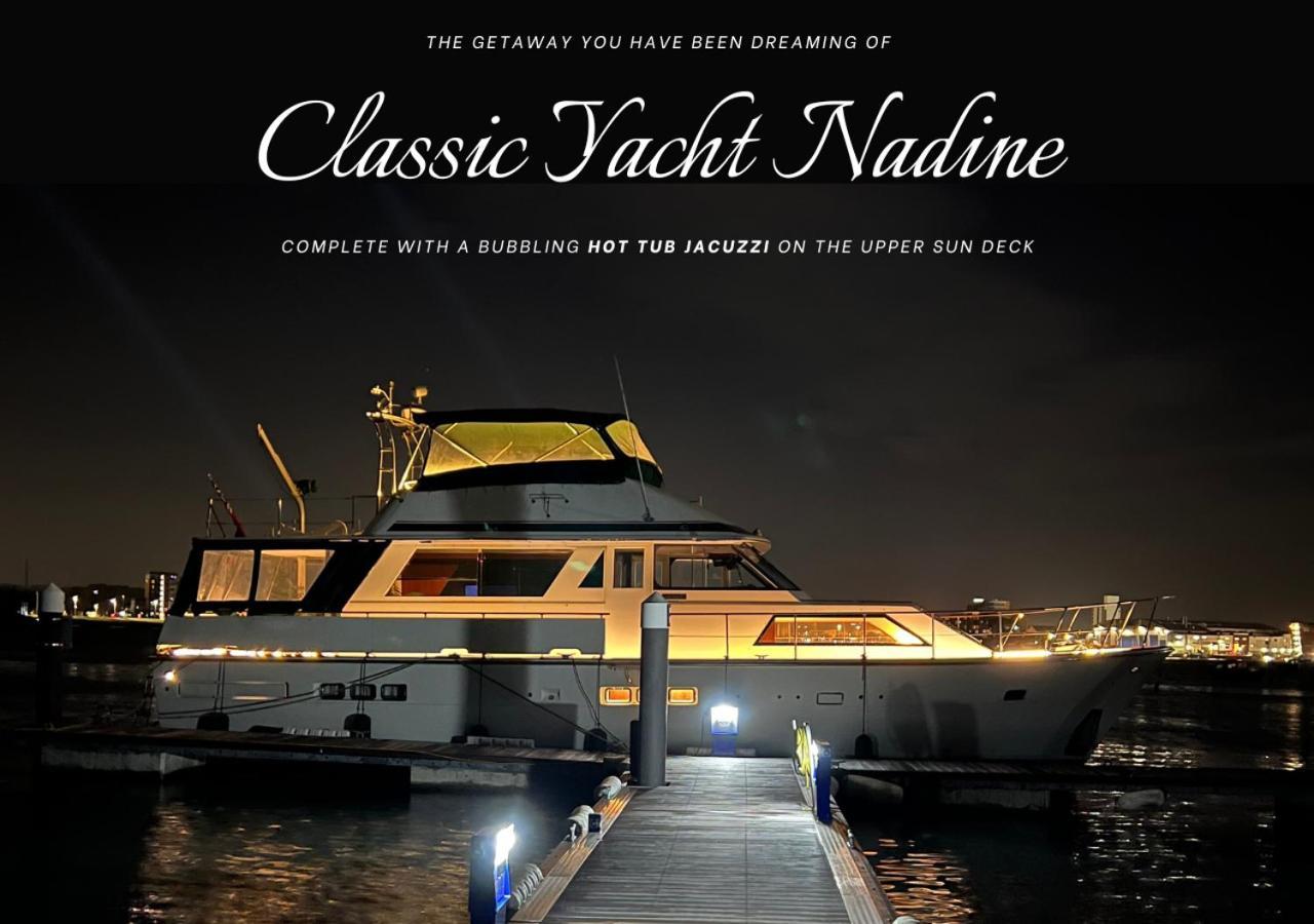Classic Yacht Nadine In Poole Harbour, Dorset, With A Hot Tub Jacuzzi Exteriér fotografie